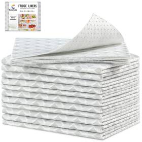 Cooyes 751753962137 12 Pcs Refrigerator Liners Inch X 24 Non-slip Fridge Strong Absorbent