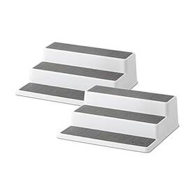 Copco 5257350 Grey 2 Non-skid 3-tier Spice Rack Organizer For Pantry 2-pack 10-inch