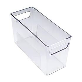 5282218 Copco Narrow Clear Bin 10.5 X 4.5 6-inch For Kitchen Fridge Pantry Lau