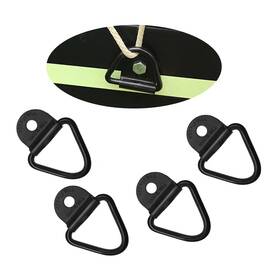 Copvxgdgbl-4pc Coppialu 4 Pcs Black V-ring Tie-down Anchors Heavy Duty Truck Bed Tie Down Ac