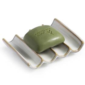 By342-w Cormomu Soap Dish With Self Drain Fluted Design Bar Holder For Bathroom Japane