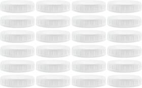 1184 Cornucopia Brands Sh Wide Mouth Plastic 24 Lid Basic Set With Lids Only White