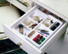Cos-22w-52 Large Cosmetic Trays White 696396000542