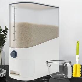 Cosyzone 825665413008 26.5 Lbs Rice Dispenser Large Sealed Grain Container Storage With M