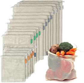 4xxl Cottify Cf51 17 Reusable Cotton Mesh Produce 4xs 4xm 4xl 1x Carry Bag Natural 4xxl Cottify Cf51 17 Reusable Cotton Mesh Produce 4xs 4xm 4xl 1x Carry Bag Natural