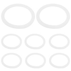 Coufce2311230653 Coufce 8 Pcs 2.7 Inch Silicone Sealing Rings Gaskets White Spare Replacemen