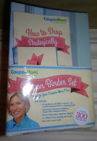 Coupon Mom Binder And Extras Holds 300 Coupons Set Nip Blue Stripe