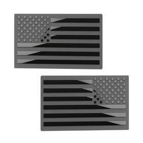 Coutunp Cou14np Black American Flag Decal 3d Embossed Metal Emblem Sticker 5 Inch