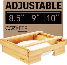 1.natural Cozkeep Ppd-100 Adjustable Paper Plate Dispenser Under Cabinet Holder