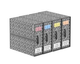 Cubeol 726872019826 Pack Of 4 Bedsheet Organizers And Storage Foldable Sheet Storag