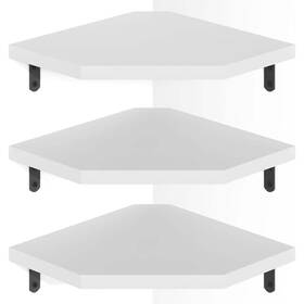 Dc681015 Cubilan 10.24 Inch W X D Decorative Wall Shelf White Corner Set Of