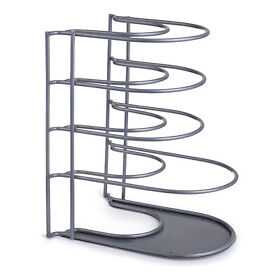 C-103-u-a Cuisinel 12.2 In Large 5 Pan And Pot Organizer Tier Rack Gray Open Box 2 Pack