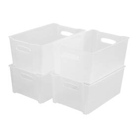 Cvc 737269766841 Tyminin Plastic Stackable Fridge Storage Basket Freezer Bin Organiser Matte