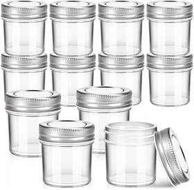 324342 Czwestc 2 Oz Mini Marson Jar - Set Of 12 Small Glass Jars With Leak-proof Clear 324342 Czwestc 2 Oz Mini Marson Jar - Set Of 12 Small Glass Jars With Leak-proof Clear