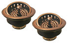 D2145-01 Westbrass Post Style Kitchen Basket Strainer Set Of