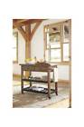 D300-466 Ashley Kitchen Cart In Warm Brown Id 024052407167
