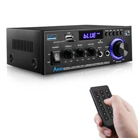 Ak45-3 Daakro Ak45 300w Bluetooth 5.0 Stereo Audio Amplifier 2 Channel Home