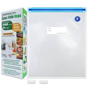 15pcs10.2x13.4in Daarcin 753109812219 Large Sous Vide Bags 15pcs10.2x13.4in/26 34cm Bpa Free Reusable Vacuum Seal
