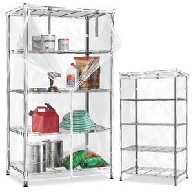 Hjz-3019-qt-b Dalema Waterproof Shelf Cover Durable Dustproof Storage Wire Rack Covers Outdoor She