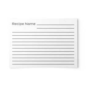 Dashleigh 850023511164 Large Print Recipe Cards Set Of 50 - Accessible Design