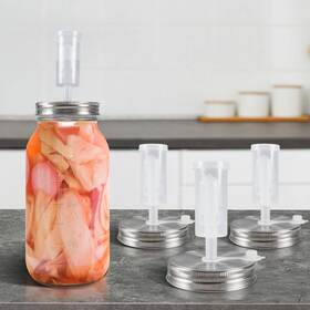 Desennie 779675827242 4 Sets Fermentation Kit Lids Stainless Steel Fermenting With