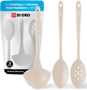 Di Oro Living 850028407868 Silicone Ladle And Spoons For Cooking Large Kitchen Mixi