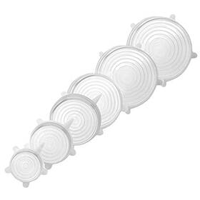 Dol-ssl-038 Di Oro Living Silicone Stretch Lids 6 Pack - Reusable Food Storage Covers For Bowls