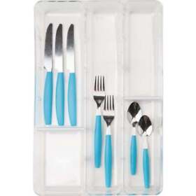 02580 Dial Industries Clear Custom Compartment Drawer Organizer Tray