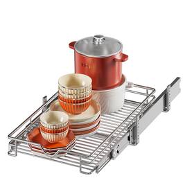 Dwb031814 Dindon 1 Tier Pull Out Cabinet Organizer 14 Inch W X 18 D Heavy-duty Metal Sli