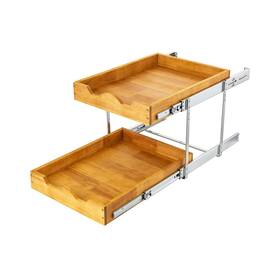 Dwb142114 Dindon 2 Tier Pull Out Cabinet Organizer 14 Inch W X 21 D Double Tie... Fast Ship