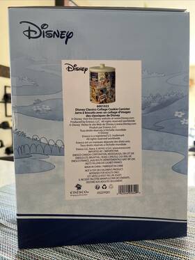 Edi6001023 Disney Gifts Collection Cookie Canister Classic Collage Vintage Movie Poster 9 Inch Jar