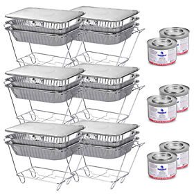 Disposable Chafing Dish Buffet Set Of 6 36pc Catering Supplies