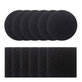 Dlazm 748476490672 Compost Bin Filters 12 Pieces Pail Replacement 6 Round And