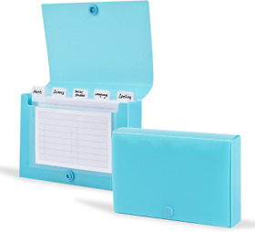 Docit Index Card Holder 3x5 For Storing Recipe Cards School And More