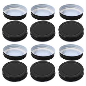 Sdt8y43w39422x Doitool Leakproof Tinplate Jar Lids 2.76 Inch Sealing Caps For Mason Black