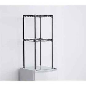 Dormco 843249157797 Suprima Mini-fridge Organizer Shelves - Gunmetal Gray Grey