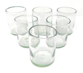H7-x0va-jps9 Dos Sueñ Os Hand Blown Mexican Drinking Glasses Set Of 6 Natural Cle