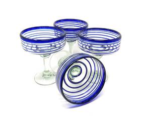 K5-f2pd-97px Dos Sueñ Os Mexican Hand Blown Glass Set Of 4 Margarita G