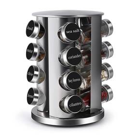 B07bh1whfb Double 2 C Sg Us Revolving Countertop Spice Rack Stainless Steel Seasoning Storage