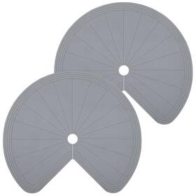 Mee-doublefill-1607 Doublefill 2 Pack 26 Inch Lazy Susan Shelf Liner Silicone Non Adhesive Circl