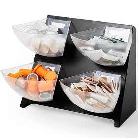Mee-doublefill-2893 Doublefill 15.5ftftx10ftftx 10.5ftft Coffee Condiment Packet Organizer With 4 Removable Compar Mee-doublefill-2893 Doublefill 15.5ftftx10ftftx 10.5ftft Coffee Condiment Packet Organizer With 4 Removable Compar