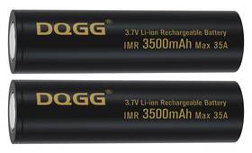 Dqgg 758328389535 18650 Rechargeable Battery 3.7 Volt 3500mah 2pcs Large Capacity Batteries For