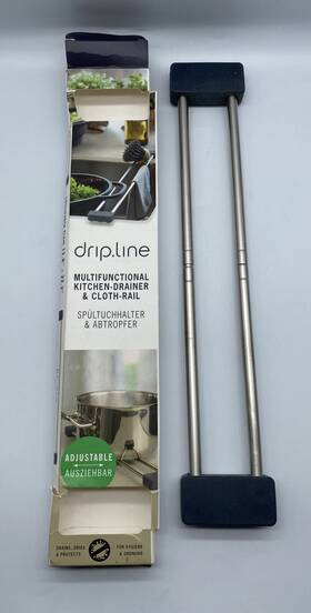 Drip.line 640165871041 Kitchen Drainer Cloth Rail Multifunctional Adjustable New