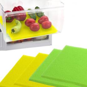 8541991229 Dualplex Fruit And Veggie Life Extender Drawer Liner - 4 Pack Green Yellow