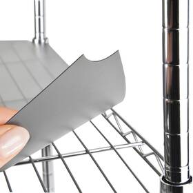 Dualso 850037081974 Wire Shelf Liner Rack Mat - Thick Cover Waterproof Plastic Metal Easy Use
