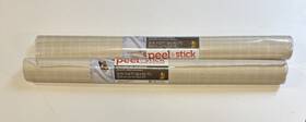 Duck 075353223543 Brand Peel And Stick Laminate 2 Rolls 20 Inch X 22 Feet Square Tan White New