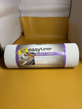 Duck 075353943328 Select Grip Easyliner Brand Shelf Liner 12 Inch By 20 Feet White