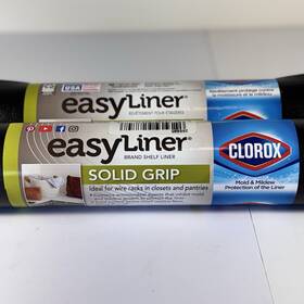 81119993 Duck Two Solid Grip Shelf Liner Non Adhesive Easy With Clorox 20 Inch X 6ft