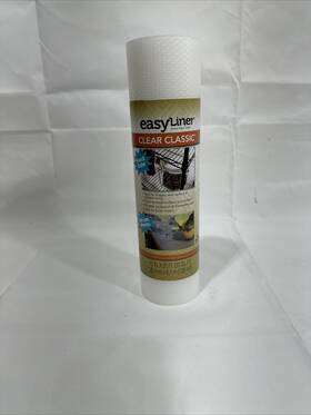 285900 Duck Brand Easyliner Shelf Liner Clear Classic Non-adhesive Grip 12 In X 20 Ft #285900