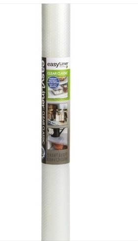 297530 Duck Brand Clear Adhesive Easyliner Classic Shelf Liner 20 Inch X 4ft